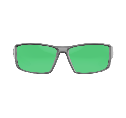 RECON Baffin Matte Grey/Green Mirror Amber Polycarbonate UV Polarized  Fishing Sunglasses