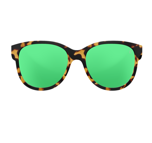 Boujee Bay Tortoise/Green Mirror Amber Polycarbonate UV Polarized Ladies  Fishing Sunglasses