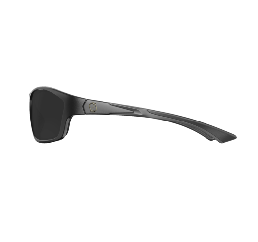 Sabine Matte Black Non Mirror Smoke Grey Glass UV Polarized Fishing Sunglasses