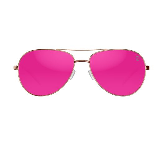 Sandbar Silver/Pink Mirror Rose Polycarbonate UV Polarized Unisex Fishing  Sunglasses