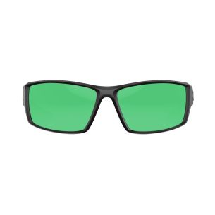 RECON Baffin Matte Black/Green Mirror Amber Polycarbonate UV Polarized Fishing Sunglasses