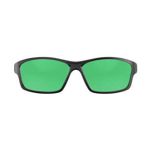RECON Sabine Matte Black/Green Mirror Amber Polycarbonate UV Polarized Unisex Fishing Sunglasses