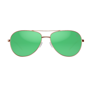 Sandbar Gold/Green Mirror Amber Polycarbonate UV Polarized Unisex Fishing Sunglasses