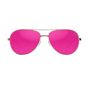 Sandbar Gold/Pink Mirror Polycarbonate UV Polarized Unisex Fishing Sunglasses