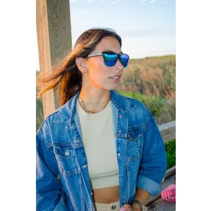 Surfside Ombre Blue Blue Mirror TAC Polarized Unisex Sunglasses